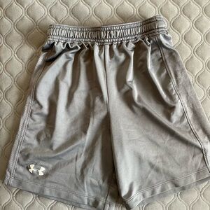Under Armour Gray Athletic Shorts, Youth Small